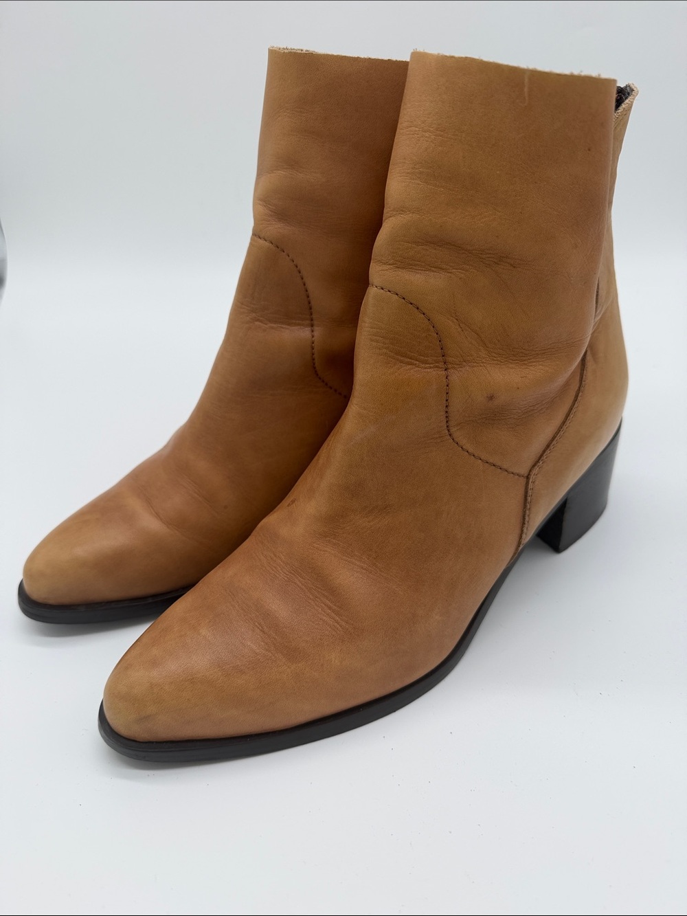 Lavorazione Artigiana Paola ferri tan booties boots